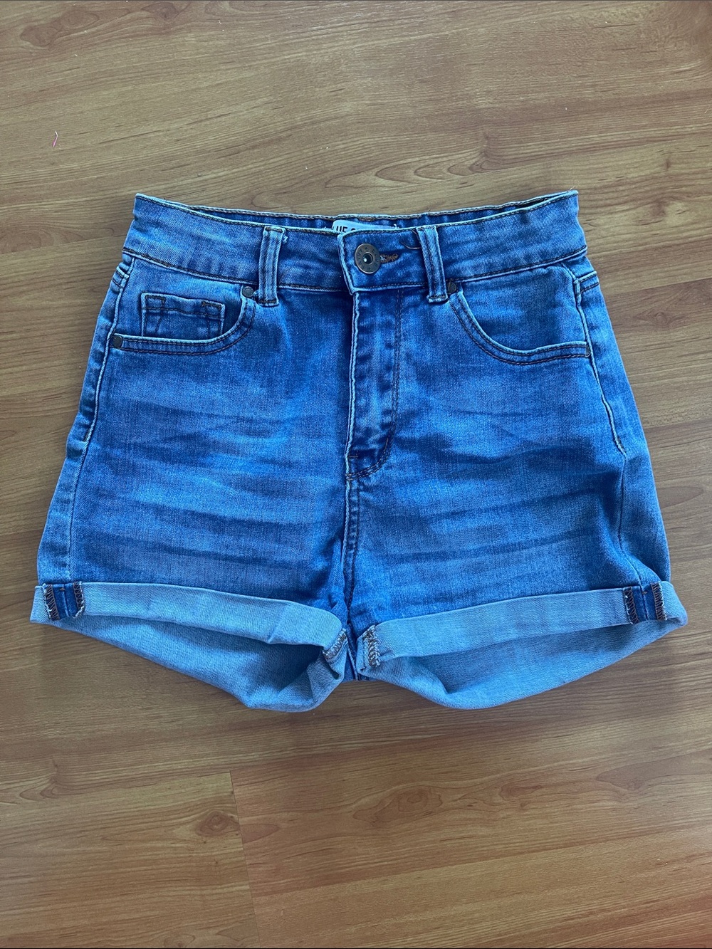 Blue Savvy Women's Denim Jean Shorts Waist 27